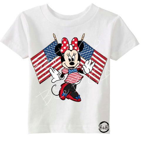 Patriotic Girl Mouse