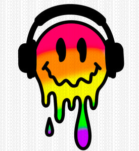 Neon Drip Happy Face