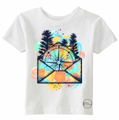 Watercolor Mail Compass