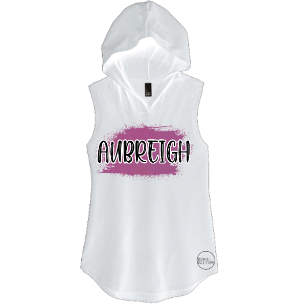 Raspberry Name Hooded Tank