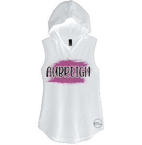 Raspberry Name Hooded Tank