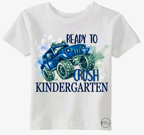 Blue Back to School Ready To Crush Grade