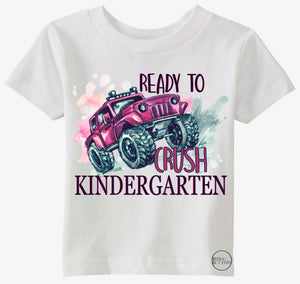 Pink Back to School Ready To Crush Grade